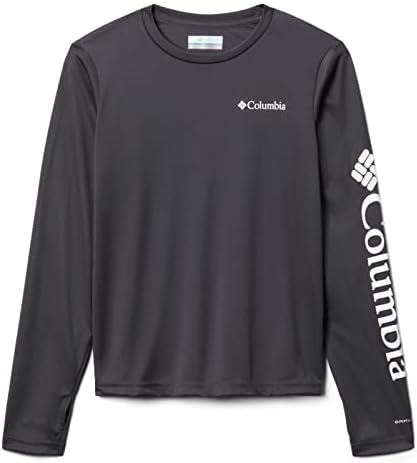 Columbia Youth Unisex Fork Stream Long Sleeve Shirt, Shark, Medium