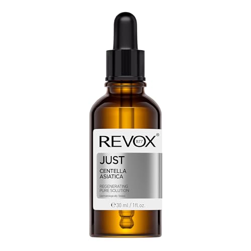 REVOX B77 - Just Centella Asiática, 30 ml, Solución Pura Regeneradora, Sérum Calmante para Rostro y Cuello, Regenera, Calma e Hidrata la Piel, Protege y Fortalece la Barrera Cutánea, Todo Tipo de Piel