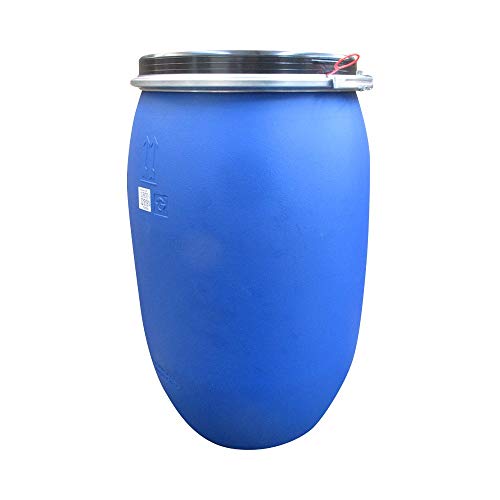 KetoPlastics 220 Litre 48 Gallon Plastic Drum Barrel Container For Shipping Waste Feed Food