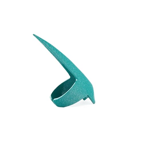 Quick Braid Aid Finger Parting Tool & Sectioning Ring - Stainless Steel Stitch Braiding Tools for Durable Dreadlocks Wig & Installation of Human Hair Extensions Beader Tool (Dark Green Glitter)