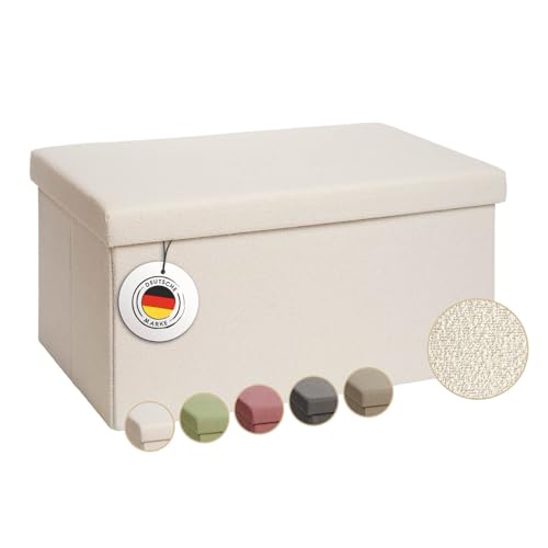 Laleni Coffre de Rangement Solide - Pouf Coffre Rangementt 76x38x38 cm - Banc Coffre Rangementt -...