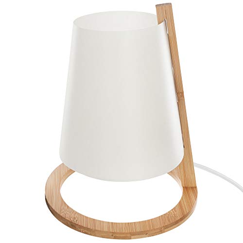 Atmosphera - Lampe Bambou + Abat-Jour Plastique h26