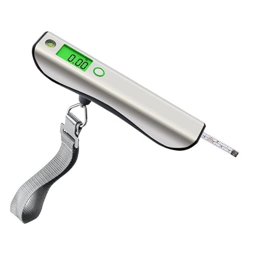 Básculas electrónicas Báscula electrónica for equipaje de 50 kg/110 lb con nivel precisión y cinta métrica for viajeros para viajes, compras