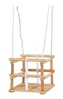 Eichhorn - Outdoor Gitterschaukel - höhenverstellbar 140-210cm - TÜV/GS geprüft - bis 20 kg belastbar, Birkenholz