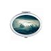 Grey Sky White Clouds Art Deco Gift Fashion Mirror Portable Fold Hand Makeup Double Side Glasses