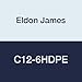 Eldon James C12-6HDPE Natural High Density Polyethylene Reduction Coupler, 3/4" Hose Barb to 3/8" Hose Barb (Pack of 10)