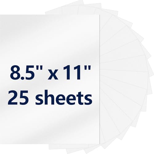 25 Sheets White Glitter Cardstock 8.5x11 Inch Scrapbook Paper Heavyweight Sparkle Paper for DIY Crafts Scrapbooking Greeting Cards Party Decorations (White)