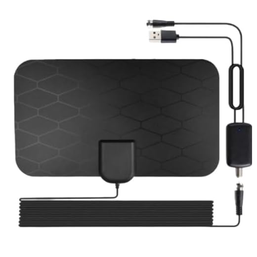 Antena Interna Digital Com Amplificador HD Slim Canais Região Aberto Sem Mensalidade