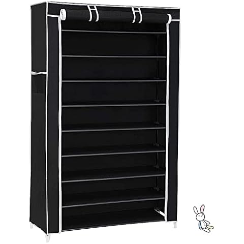 Armario Tela Plegable RELOVE Negro Cover