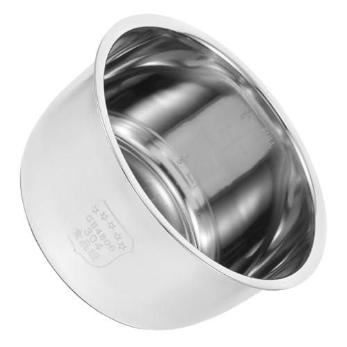 VERDANVERSE Olla Interior para Arrocera Acero Inoxidable Revestimiento Antiadherente Recipiente de Repuesto para Cocina Eléctrica Accesorio Duradero y Seguro para Uso Diario