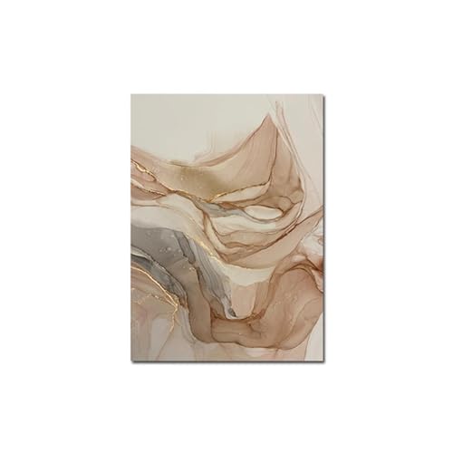 Affiche et impressions abstraites luxe marbre beige triptyque - 5