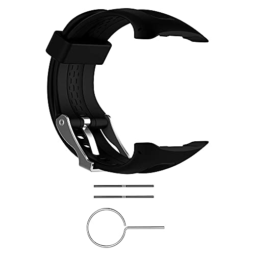 Compatible con Garmin Forerunner 10/Forerunner 15, correa de repuesto de silicona suave para reloj Garmin Forerunner 10/15, mujeres y hombres (tamaño pequeño:...