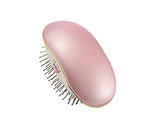Electric Hair Brush Straightener, Portable Electric Ionic Hairbrush Takeout Mini Hair Brush Comb Massage for Women (pink)