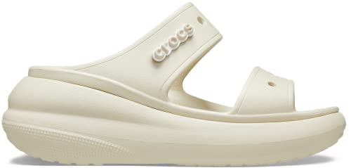 Crocs Unisex Classic Crush Platform Sandals Wedge, Bone, 7 Us Men #TOP4