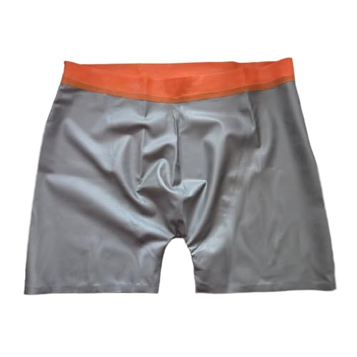 Pantalones cortos de látex ropa interior exterior cintura dorada mujer talla L