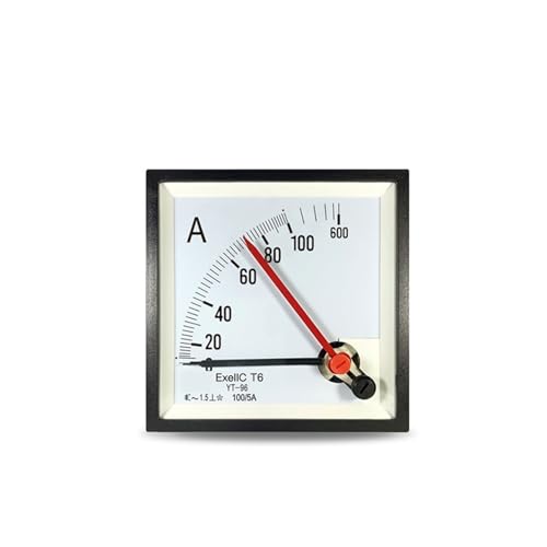 Ampèremètre à double aiguille AC 100-1A 600A avec indicateur de surcharge Yt96
