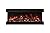 Amantii Tru-View Extra Tall 40" x 14 1/4" 3 Sided Glass Fireplace