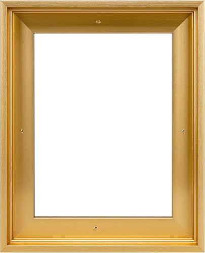 Image of 8x12 Canvas Floating Frame,0.9 inch Deep Canvas Frame,Gold | HUACANVAS Canvas Floater Frame for Prints,Floater Frame for Canvas Painting,Floating Frames for Wall Decor(8 inchx12 inch,Gold)