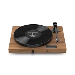 Pro-Ject Jukebox E1 et Speaker Box 5 Set Turntable System – Table tournante avec boîtiers – Bluetooth, Tout en Un, Facile à Installer – Noyer - Les Beatles, Paul McCartney, John Lennon, RIngo Starr, George Harrison