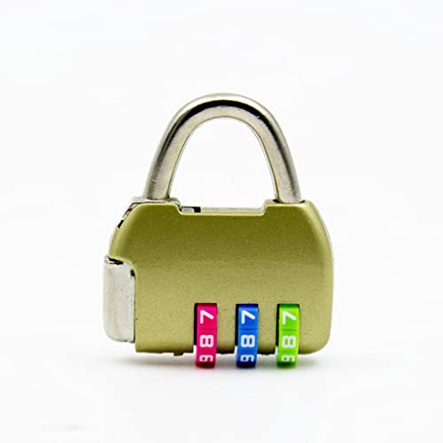 Mini candado de combinación de 3 dígitos para equipaje de viaje, maleta, mochila y bolso, candado de código seguro para mayor seguridad y comodidad