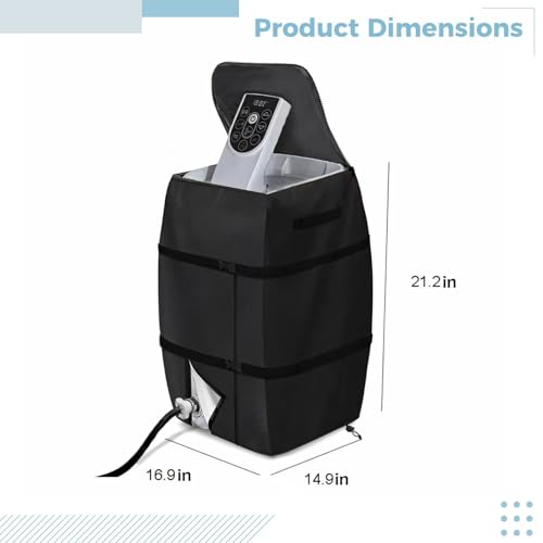 LUMINFLY Spa Heater Protective Cover with Control Panel Guard, Waterproof Oxford Cloth Enclosure for Pump System