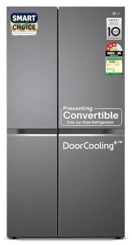 LG 650 L, 3 Star, Smart Inverter Compressor, Convertible, Door Co...