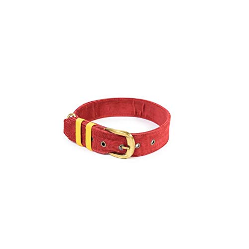 dark red dog collar