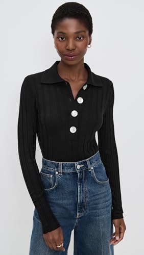 Madewell Women's Ribbed Polo Sweater2