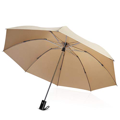 Preisvergleich Produktbild DORRISO Automatik Faltbar Umkehren Regenschirm Sonnencreme Herren Damen Windsicher Kompakt Stabiler Dauerhafte Unisex Mehrzweck Reisen Business Auto Outdoor Taschenschirm