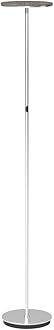 Brightech Sky Flux Dimmable LED Floor Lamp – Super Bright Floor Lamp for Living Room and Offices – Torchiere Standing Lamp with 3 Light Options, Tall Lamp for Bedroom Reading and More - White