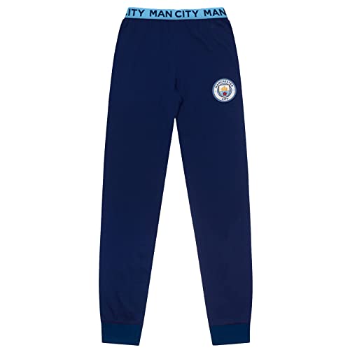 Manchester City FC Official Soccer Gift Mens Premium Long Pajamas Set3