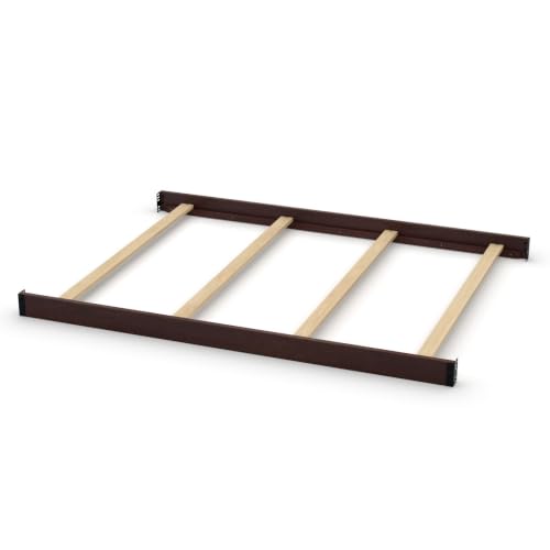 Image of Full-Size Conversion Kit Bed Rails Compatible with Delta Children Convertible Cribs - Solid Wood Rail #0050 - Toddler and Adult Bed Rail for Full-Size Beds - Baby Furniture (Black Espresso - 907)