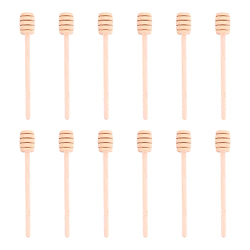 FUNOMOCYA 12piezas Varillas De Madera para Miel Degradables Ligeras y Prácticas para Regalar