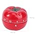 JECOMPRIS Adorable Mechanical Kitchen Timer Creative Tomato Countdown Timer for Cooking Baking and Classroom Use Easy to Read Design for All Ages