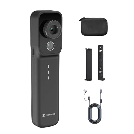 HIKMICRO Mini2W Drahtlose Wärmebildkamera 512×384 SuperIR, iOS/Android, 256x192 IR-Auflösung, Thermalkamera mit visueller Kamera, Manueller Fokus, für Telefon/Tablet/PC Windows