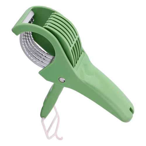 Coupe-Bananes Multifonctionnel, Coupe-Légumes en Acier Inoxydable avec Poignée en ABS Trancher Uniformément Bananes Fruits Légumes Saucisses Idéal pour...