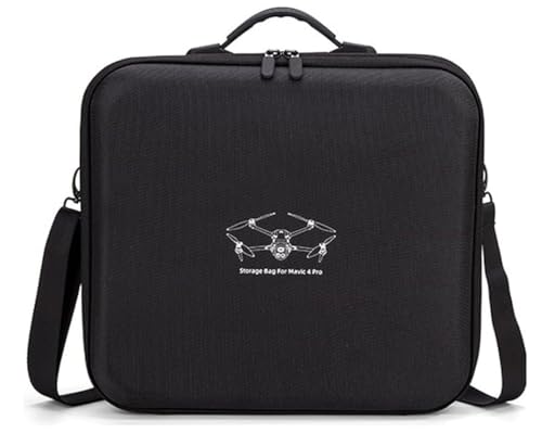 Image of M.G.R.J Carrying Case for DJI Mavic 4 Pro Drone, Travel Portable Bag for DJI Mavic 4 Pro Drone Fly More Combo (DJI RC 2 / RC Pro 2 Remote Controller) (Hard|PU Leather|Black)