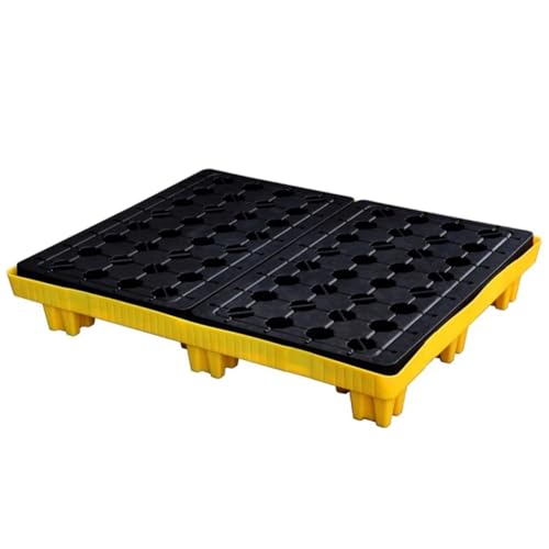 Plateforme de rétention modulaire de 123x105x17cm en plastique 100% étanche
