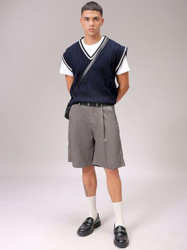 Image of The Indian Garage Co Men Oversized Sleeveless Textured Sweater