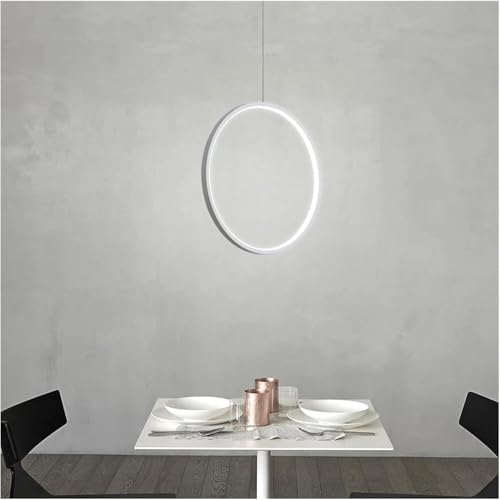 Lámpara colgante LED de anillo para iluminar con estilo moderno tu comedor 2