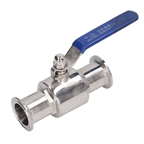 Válvula de bola de abrazadera: regule tuberías de 38 mm con este corte inoxidable 304 5