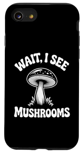 �҂��āAI See Mushroom Forager �ۊw�� �L�m�R �X�}�z�P�[�X iPhone SE (2020) / 7 / 8 �p
