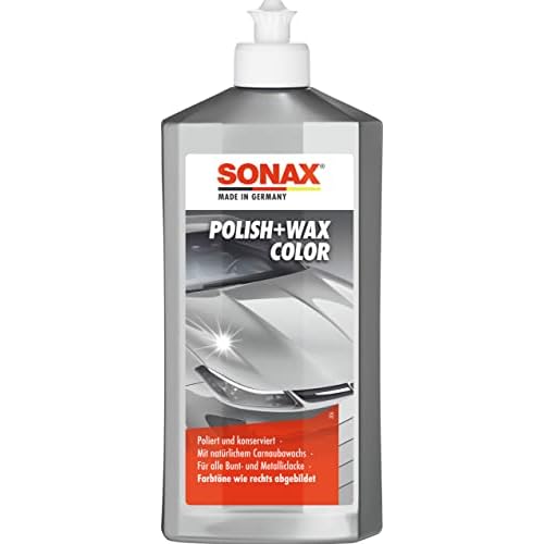 SONAX Polish & Wax Color silber/grau (500 ml) Politur mit Farbpigmenten und Wachsanteilen | Art-Nr. 02963000