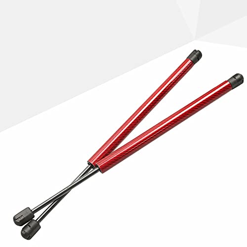 JINGLINGKJ リアゲートトランクダンパー 2002-2010日産 マーチ Nissan March K12型系 3代目 ハッチバックに対応 90451AX000 90450AX610 GSAX000 車検対応 2本セット (赤カーボン) [並行輸入
