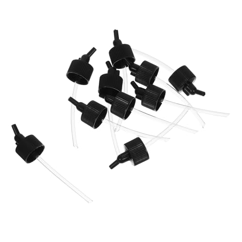 OSALADI 10pcs Airbrush Jar Adapter Lid with 30° Down Angle: Airbrush Jar Cap Assembly for Spray Paint Applications - Airbrushes Accessories