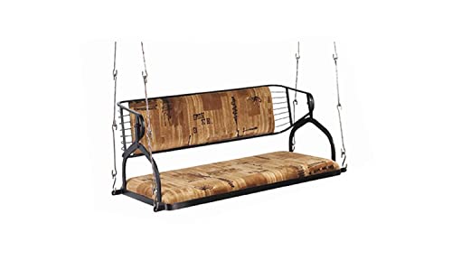 Image of s k modern art Two Seater Swing | Jhula for Adults with Reversible Back Cushion for Home /Patio (Without Stand, Black)