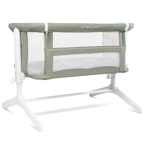 Baby Delight Beside Me Serenity Bassinet | Lightweight Bedside Sleeper & Baby Bassinet | 7-Position...