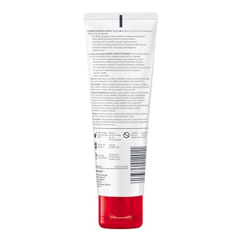 Eucerin Complete Repair Moisturizing Foot Cream, Moisturizing Lotion with 10% Urea and Ceramides for Very Dry Feet, 85 mL - Image 3