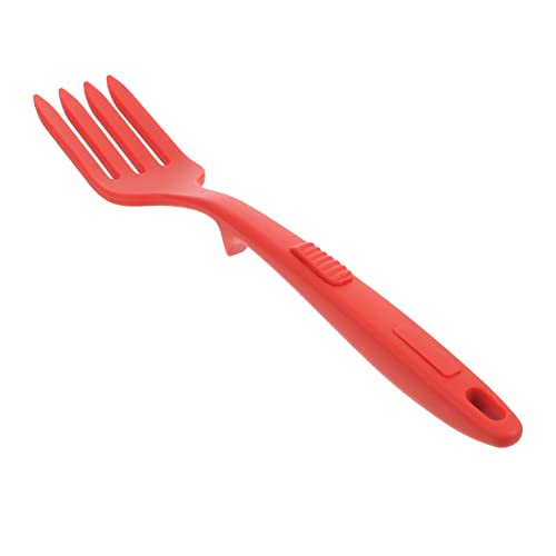 PRETYZOOM Pasta Server Fork Washable Large Cooking Utensil Ergonomic Design for Easy Use for Restaurants Non Scratch Flexible Cooking Fork