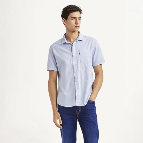 Image of Levi's Men's Solid Slim Fit Shirt White